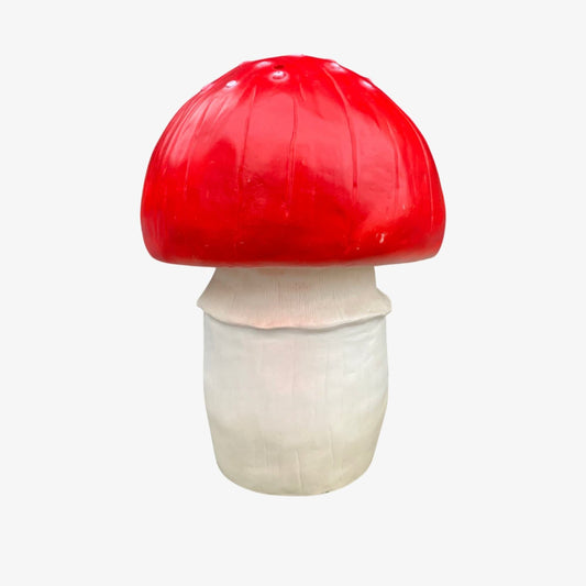 Red Mushroom Lamp Vintage | Round Mushroom Night Light | Heico Mushroom Lamp | Mushroom Pilzlampe Werbung | Retro Mushroom Table Lamp