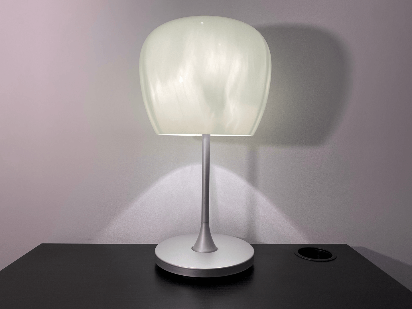 Vintage IKEA Mushroom Table Lamp | Late Mid Century Swedish IKEA Vintage  Design | Glass Shade | IKEA Althorn Retro Lamp | 18.5'' / 47cm High